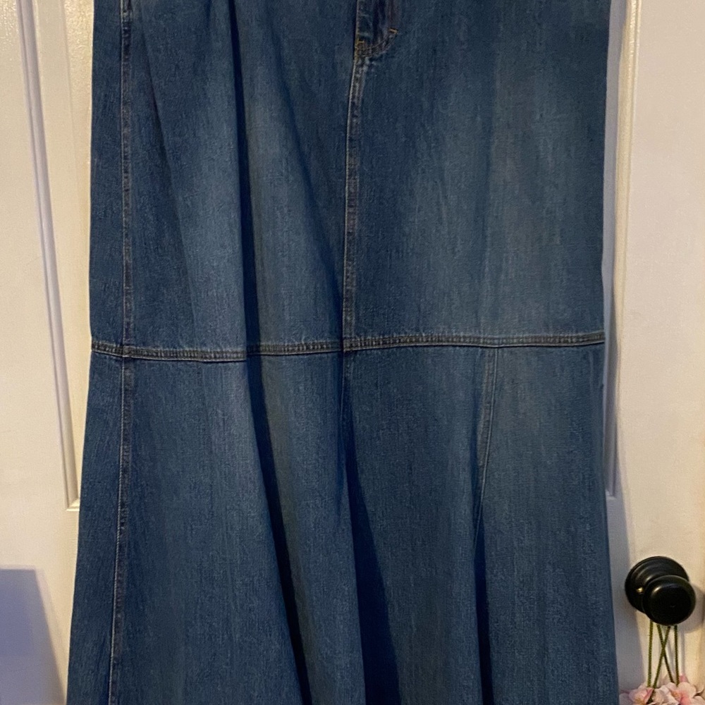 Denim Maxi Skirt